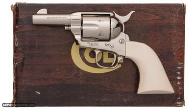 Colt SAA Single Action Army 45 Colt 3rd Gen Sheriff's Model W/ Box 1984 - Image 1 of 6