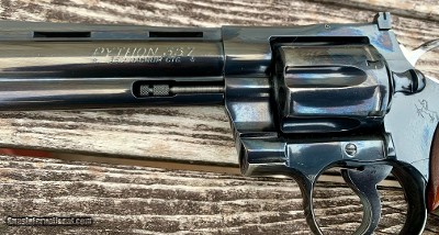 Early Model Colt Python 357 Mag Blued 6