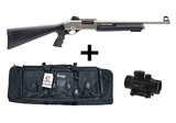 Citadel PAT 12 Ga Pump Action Pistol Grip Nickel Finish FRPAT1220NKL Red Dot, & Double AR-Case Bundle - 1 of 9