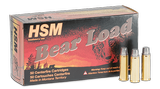 HSM BEAR LOAD 454 Casull Ammo 325 grain WFN Gas Check Box of 50 Rounds 454C4N