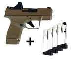 Springfield Hellcat 9mm FDE OSP W/ Viridian Green Dot 5- Magazines HC9319FOSP-GU24 - 1 of 1