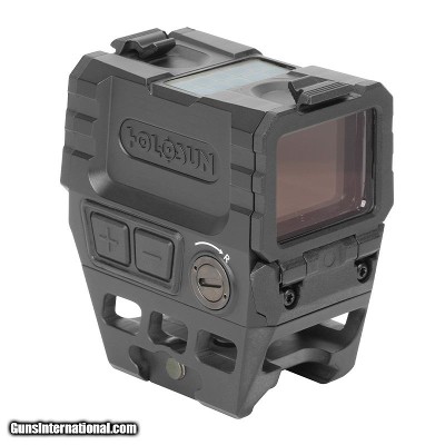 Holosun Advanced Enclosed Micro Red Dot Sight 1x, 2 MOA Red Dot Reticle, Black Anodized, AEMS-211301 — Color: Black, Finish: Anodized, Fabric/Material