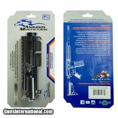 Anderson Manufacturing AR-15 Assembled Upper Receiver B2-K600-A000-0P