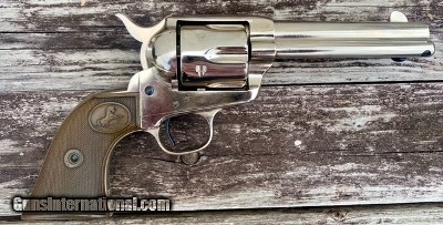 Colt Frontier Six Shooter SAA 44-40 Black Powder Antique Nickel 4.75