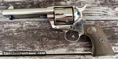 Colt Frontier Six Shooter SAA 44-40 Black Powder Antique Nickel 4.75