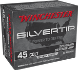 Winchester Silver Tip 45 Colt Ammo 225 grain JHP Case of 200 Rounds W45CST - 1 of 1