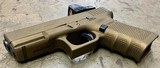 Glock 23 Gen 4 Burnt Bronze Ameriglo Red Dot RMR Police Trade MOS 1x13rd Mag - 3 of 6