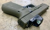 Used Glock 23 Gen 4 OD Green .40S&W Window Cuts MOS Amerigo Trijicon RMR Cut Red Dot Police Trade - 3 of 6