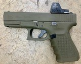 Used Glock 23 Gen 4 OD Green .40S&W Window Cuts MOS Amerigo Trijicon RMR Cut Red Dot Police Trade - 1 of 6
