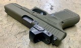 Used Glock 23 Gen 4 OD Green .40S&W Window Cuts MOS Amerigo Trijicon RMR Cut Red Dot Police Trade - 4 of 6
