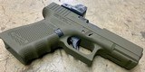Used Glock 23 Gen 4 OD Green .40S&W Window Cuts MOS Amerigo Trijicon RMR Cut Red Dot Police Trade - 6 of 6