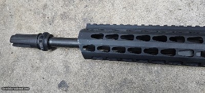DPMS AR15 Upper Receiver with AAC Square Drop Rail and 3 Prong Flash Hider - Image 7 of 7