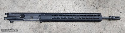 DPMS AR15 Upper Receiver with AAC Square Drop Rail and 3 Prong Flash Hider - Image 1 of 7
