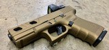 Glock 23 Gen 4 .40 S&W Burnt Bronze Window Cuts MOS Ameriglo RMR Police Trade 1x13rd Mag - 4 of 6