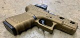 Glock 23 Gen 4 .40 S&W Burnt Bronze Window Cuts MOS Ameriglo RMR Police Trade 1x13rd Mag - 3 of 6