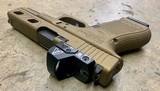 Glock 23 Gen 4 .40 S&W Burnt Bronze Window Cuts MOS Ameriglo RMR Police Trade 1x13rd Mag - 5 of 6