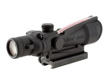 Trijicon ACOG 3.5x35 Dual Illum Red Horseshoe M16 100153 Obj 28.90 ft @ 100 yds FOV Matte Black Finish Dual Illuminated Red Horseshoe 223 Ballistic - 3 of 4