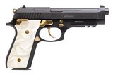 Taurus PT92 9mm Black/Gold White Pearl Grips 17 Round Capacity 1-920151GLD-WP - 1 of 1