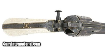 Exquisite Engraved Colt Single Action Army Revolver with Bridgeport Rig Stud 1877 - Image 4 of 5