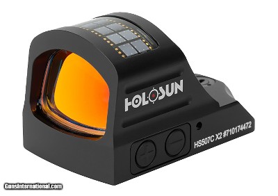 Holosun HS507CX2 HS507C X2 Black Anodized 0.63 x 0.91 2 MOA Red Dot/32 MOA Red Circle Multi Reticle