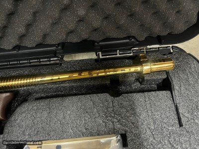 Blem Auto Ordnance Thompson 1927A1 Deluxe 45 ACP Gold Tiger Stripe Tommy Gun - Image 15 of 18