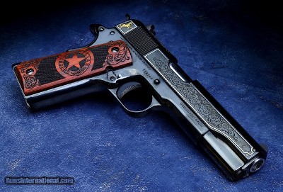 Colt Texas Rangers 200TH Year Anniversary 45 ACP 1911 1 of 500 O1911C-TXR-200 - Image 4 of 9