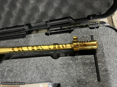Auto Ordnance Thompson 1927A1 Deluxe 45 ACP Gold Tiger Stripe Tommy Gun - Image 7 of 9