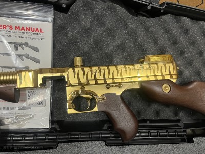 Auto Ordnance Thompson 1927A1 Deluxe 45 ACP Gold Tiger Stripe Tommy Gun - Image 4 of 9