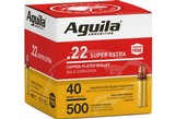 Aguila Super Extra 22 LR Ammo 40 grain Copper Plated Round Nose Case of 2000 Rounds 1B221115