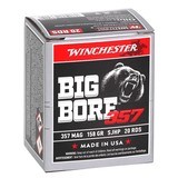 Winchester BIG BORE 357 Magnum Ammo 158 grain SJSP Box of 20 Rounds X357MBB - 1 of 1