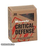 Hornady Critical Defense 30 Super Carry Ammo 100 grain FTX Case of 200 Rounds 90050 - 1 of 1