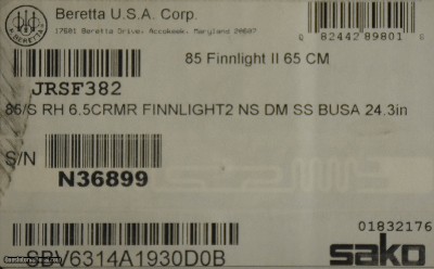 Sako 85 Finnlight II 6.5 Creedmoor Stainless Steel 24