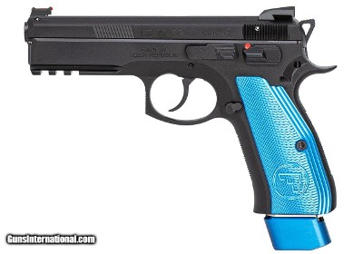 CZ 75 SP-01 Competition 9mm Blue Grips 21 Round Capacity 91207 - Image 1 of 1