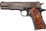 Auto Ordnance 1911 Bootlegger Bronze Engraved Special Edition 5? 45