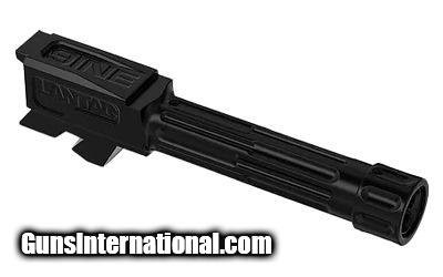 LANTAC 9INE BARREL FLUTED 1/2-28 THREAD PATTERN FOR GLOCK 43/43X, BLACK - 01GBG43THBLK