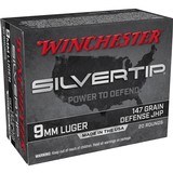 Winchester Silver Tip 9mm Luger Ammo 147 grain JHP Box of 20 Rounds W9MMST2 - 1 of 1