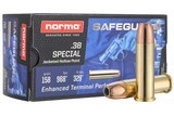 Norma Safeguard 38 Special Ammo 158 grain JHP Box of 50 Rounds 610740050 - 1 of 1