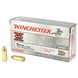 Winchester Super-X 9mm Luger Ammo 124 grain FMJ Case of 500 Rounds W9MM124 - 1 of 1