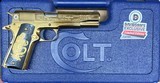 Colt 1911 38 Super El Presidente De Oro Gold Engraved 1 OF 500 O1911C-SS38-ELP - 3 of 4