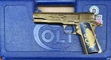 Colt 1911 38 Super El Presidente De Oro Gold Engraved 1 OF 500 O1911C-SS38-ELP - 4 of 4