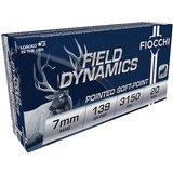 Fiocchi Field Dynamics 7mm Rem Mag Ammo 139 grain PSP Box of 20 Rounds 7RMA - 1 of 1