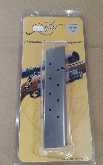 New old stock Kimber 1911 Stainless 10 Round Extended 45 ACP Factory Magazine 1100167
