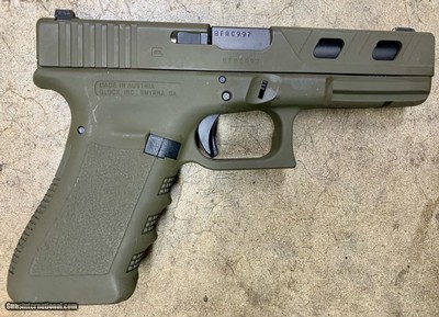 Glock 17 Gen 3 OD Green Window Cuts Police Trade 1x17rd Mag