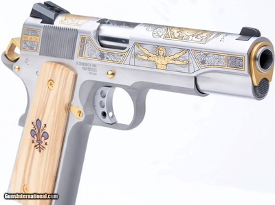 Springfield Armory 1911 Limited Edition 45 ACP Stainless Steel Italian Renaissance Da Vinci SKC-EIR-DV