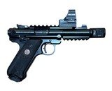 Used Ruger Mark IV Tactical 22 LR 5- Magazines Holosun 507Comp Volquartsen Trigger 40150 MK - 1 of 3