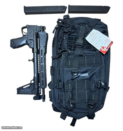 Kel-tec Bundle Sub 2000 Gen 2 9mm Glock 17 Compatible w/ Drago Pro Gear Backpack & 2 35 Round Mags Sub2000
