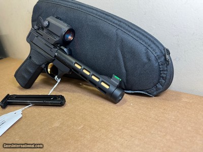 Browning Buck Mark 22 LR Gold Barrel Holosun Red Dot