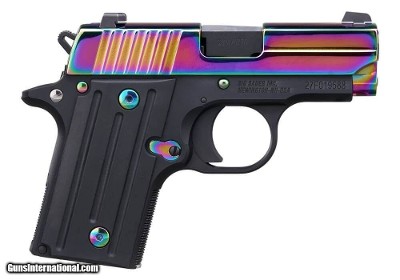 Sig Sauer P238 380 ACP Rainbow Slide 6- Shot 238-380-RBT2