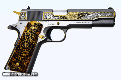 Colt 1911 INTI The Sun God 38 Super TALO Model Engraved Incan Heritage 1 of 500 O1911C-SS38-INT