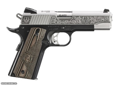 Ruger SR1911 Commander 45 ACP Two-Tone Engraved 1 of 500 Limited 16703